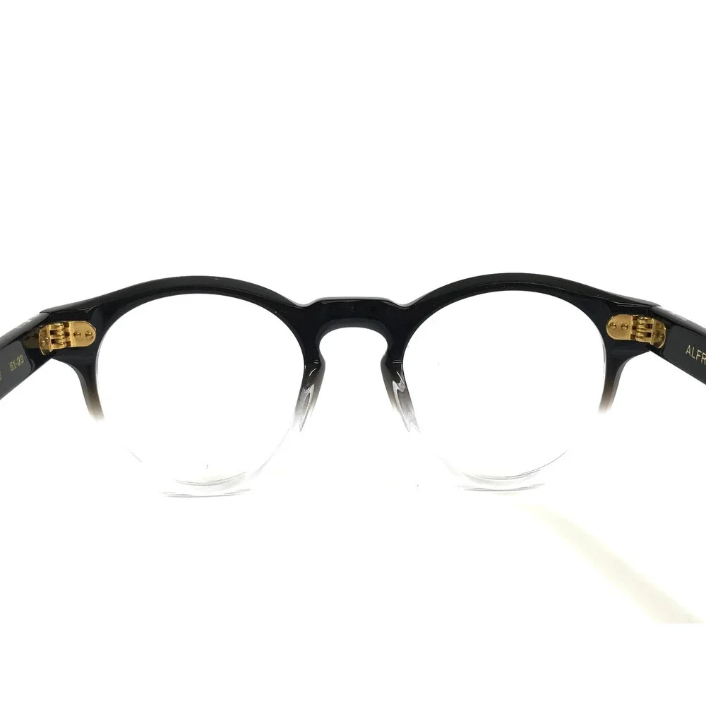 Alfred Kerbs Eyeglasses Frames ALICE BK Black Gradient Round Full Rim 51-23-150